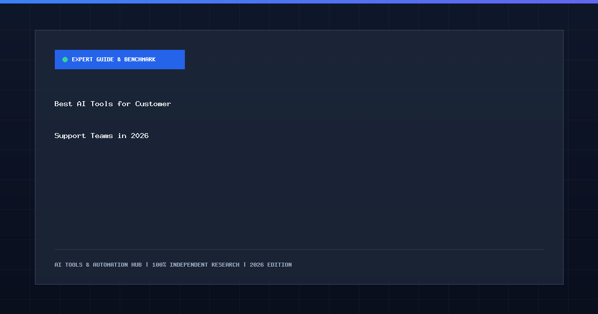 Best AI Tools for Customer Support Teams in 2026