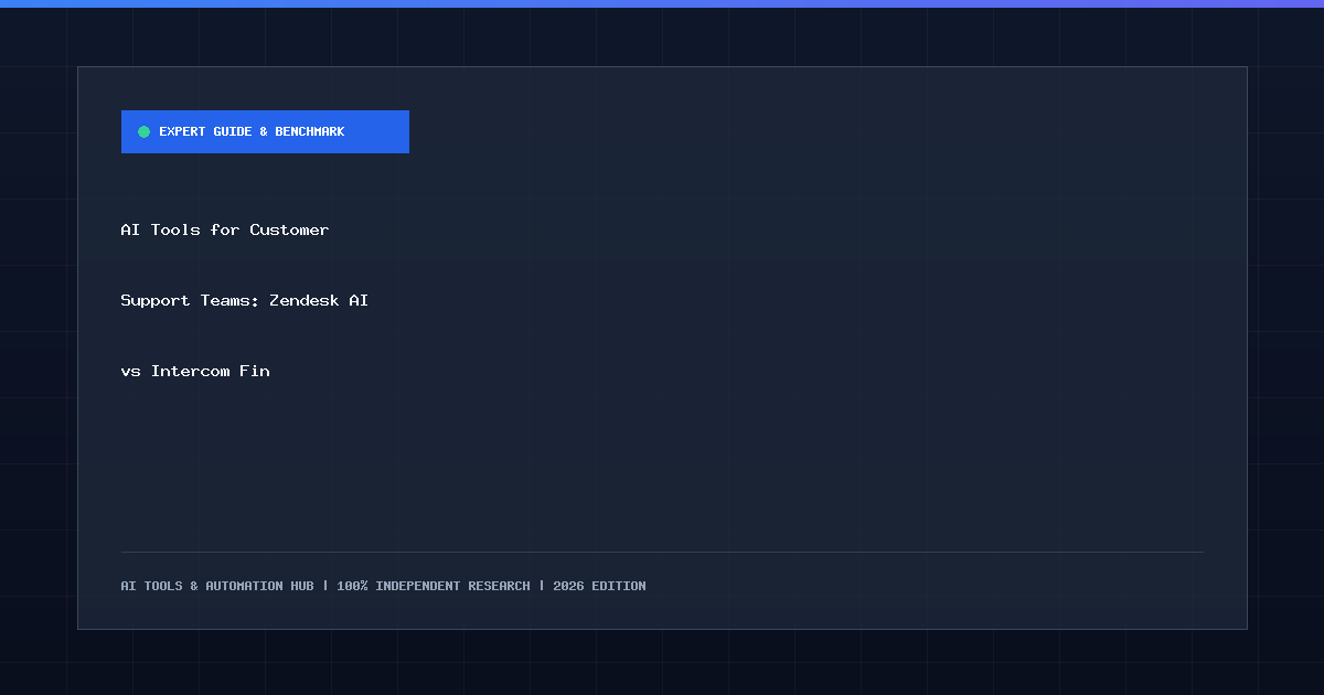 AI Tools for Customer Support Teams: Zendesk AI vs Intercom Fin
